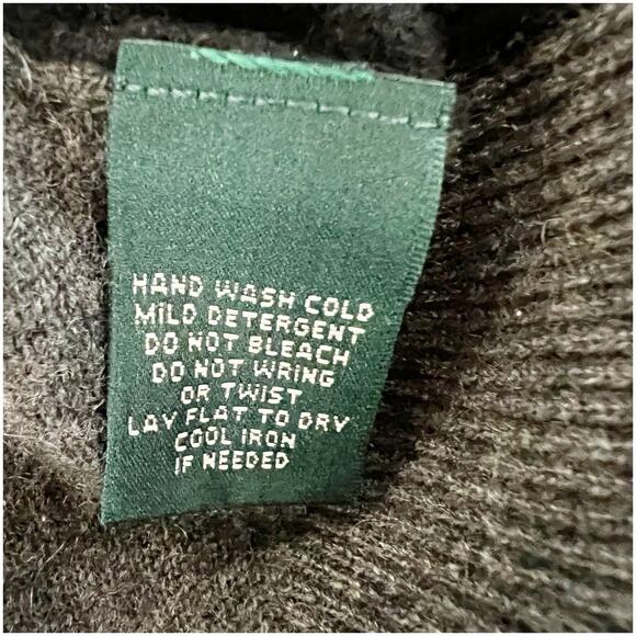 LRL Ralph Lauren Cashmere Sweater Women Sz M Color-block Round Neck Long Sleeve - Picture 5 of 7